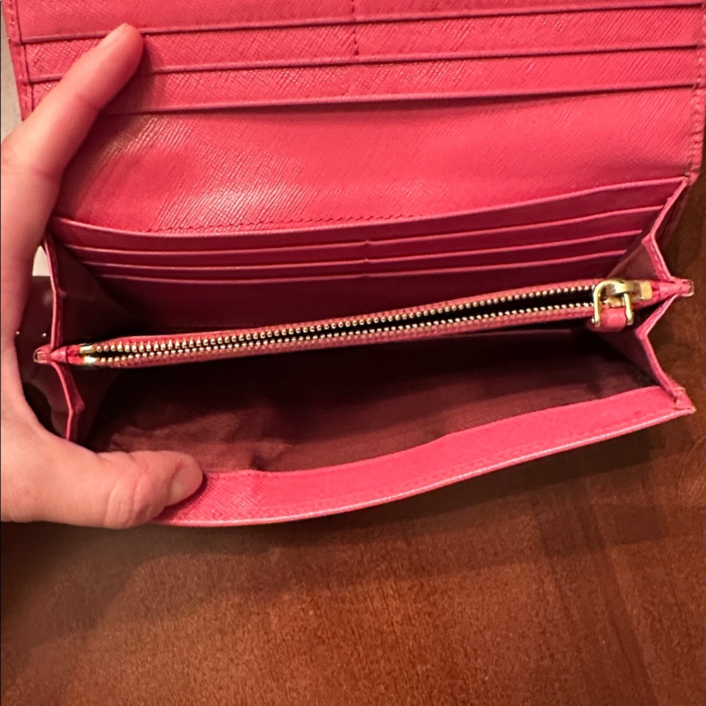 Vintage Prada Pink Saffiano Women's Wallet with Bow - Picture 6 of 7